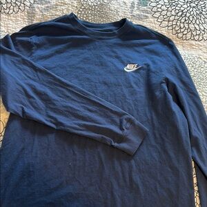 Nike Blue Long Sleeve Tee Classic Design
